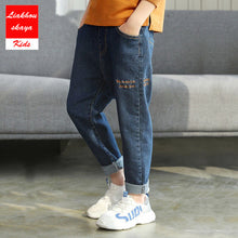 Load image into Gallery viewer, Liakhouskaya 2019 New Fashion Boys Pants Kids Jeans For Teenagers Boys Jeans Kids Cotton Casual Clothing Children Trousers 4-15y