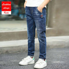 Load image into Gallery viewer, Liakhouskaya 2019 New Fashion Boys Pants Kids Jeans For Teenagers Boys Jeans Kids Cotton Casual Clothing Children Trousers 4-15y