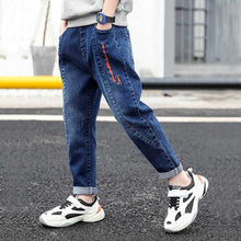 Load image into Gallery viewer, IENENS Boys Jeans Denim Trousers Kids Clothes Children Clothes Spring Young Boy Straight Cowboy Trousers Casual Pants 5-13Years