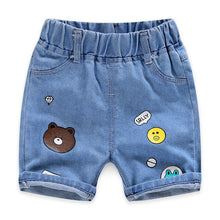 Load image into Gallery viewer, Baby Boy Shorts Jeans 2020 Summer Boys Printing Denim Cotton Casual Kids Short Pants For Children Trousers 2-8Years Clothing