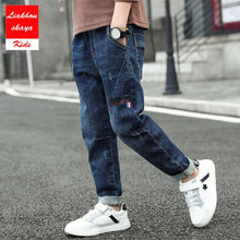 Load image into Gallery viewer, Liakhouskaya 2019 New Fashion Boys Pants Kids Jeans For Teenagers Boys Jeans Kids Cotton Casual Clothing Children Trousers 4-15y
