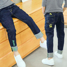 Load image into Gallery viewer, IENENS Kids Boys Jeans  Fashion Clothes  Classic Pants Denim Clothing Children Baby Boy Casual Bowboy Long Trousers  5-13Y
