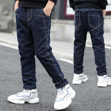 Load image into Gallery viewer, IENENS Kids Boys Jeans  Fashion Clothes  Classic Pants Denim Clothing Children Baby Boy Casual Bowboy Long Trousers  5-13Y
