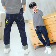 Load image into Gallery viewer, IENENS Kids Boys Jeans Baby Clothes Classic Pants Children Denim Clothing Boy Casual Bowboy Long Trousers  5-13Y
