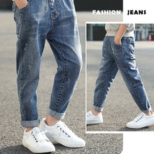 Load image into Gallery viewer, IENENS Kids Boys Jeans Baby Clothes Classic Pants Children Denim Clothing Boy Casual Bowboy Long Trousers  5-13Y
