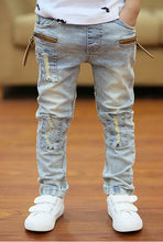 Load image into Gallery viewer, IENENS 5-13Y Kids Boys Clothes Skinny Jeans Classic Pants Children Denim Clothing Trend Long Bottoms Baby Boy Casual Trousers
