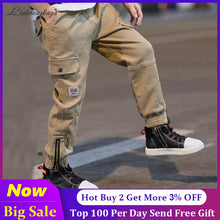 Load image into Gallery viewer, Hot Boys Pants 2020 High Quality Cotton Korean Casual Pants Children Spring Autumn Trousers Splicing Large Pockets 4-13 Years
