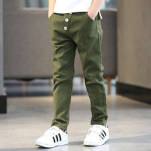 Load image into Gallery viewer, Hot Boys Pants 2020 High Quality Cotton Korean Casual Pants Children Spring Autumn Trousers Splicing Large Pockets 4-13 Years
