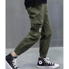 Load image into Gallery viewer, Hot Boys Pants 2020 High Quality Cotton Korean Casual Pants Children Spring Autumn Trousers Splicing Large Pockets 4-13 Years
