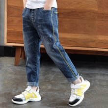 Load image into Gallery viewer, IENENS Boys Jeans Denim Trousers Kids Clothes Children Clothes Spring Young Boy Straight Cowboy Trousers Casual Pants 5-13Years

