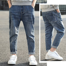 Load image into Gallery viewer, IENENS Boys Jeans Denim Trousers Kids Clothes Children Clothes Spring Young Boy Straight Cowboy Trousers Casual Pants 5-13Years
