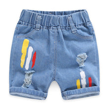 Load image into Gallery viewer, Baby Boy Shorts Jeans 2020 Summer Boys Printing Denim Cotton Casual Kids Short Pants For Children Trousers 2-8Years Clothing
