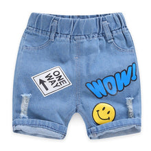 Load image into Gallery viewer, Baby Boy Shorts Jeans 2020 Summer Boys Printing Denim Cotton Casual Kids Short Pants For Children Trousers 2-8Years Clothing
